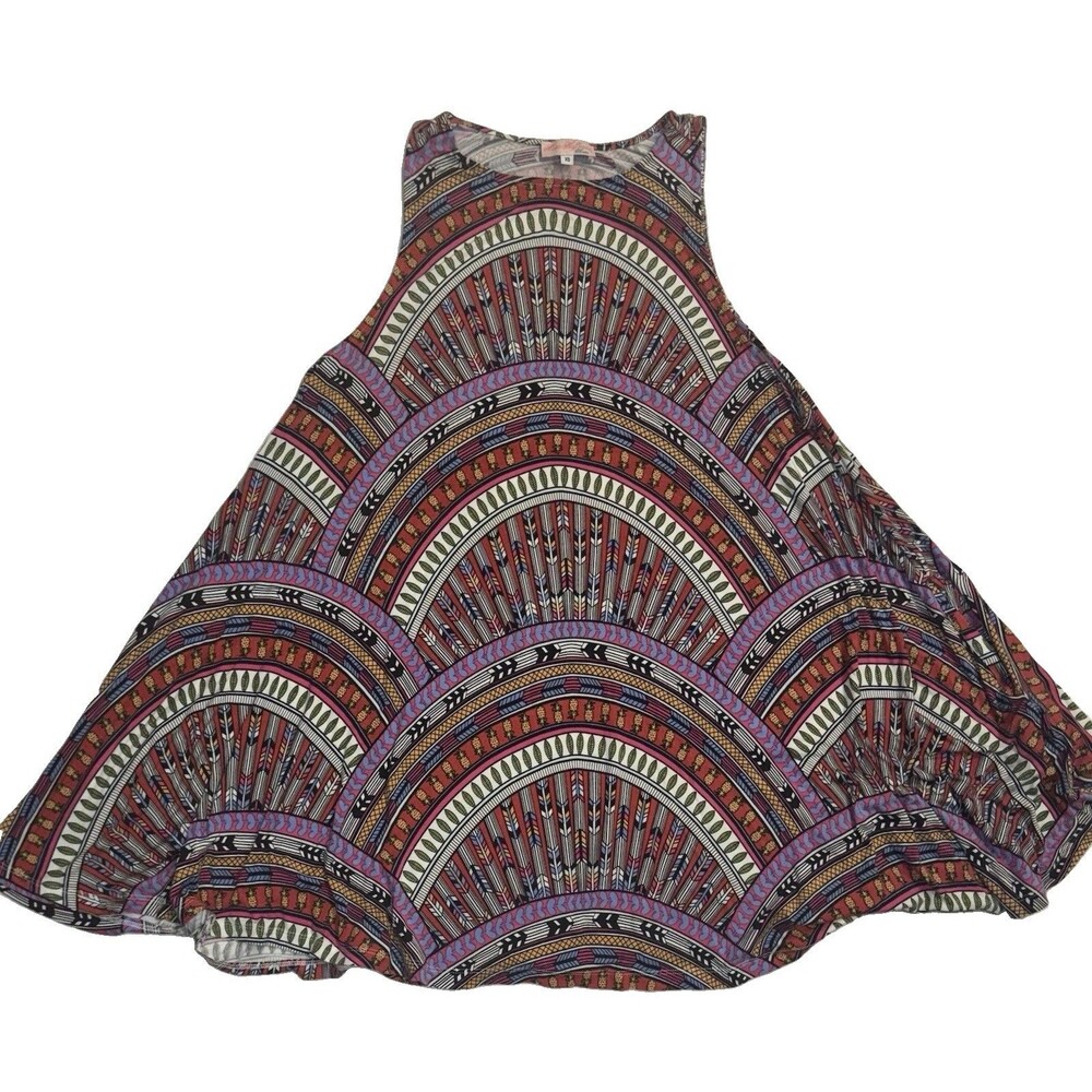 Mara Hoffman Swim Cover Up Tunic Dress Rainbow Swing Size XS Pockets